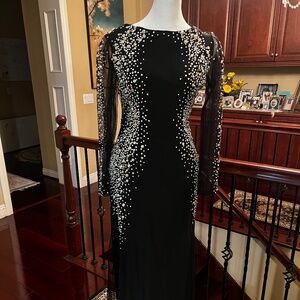 Black Rhinestone Dress